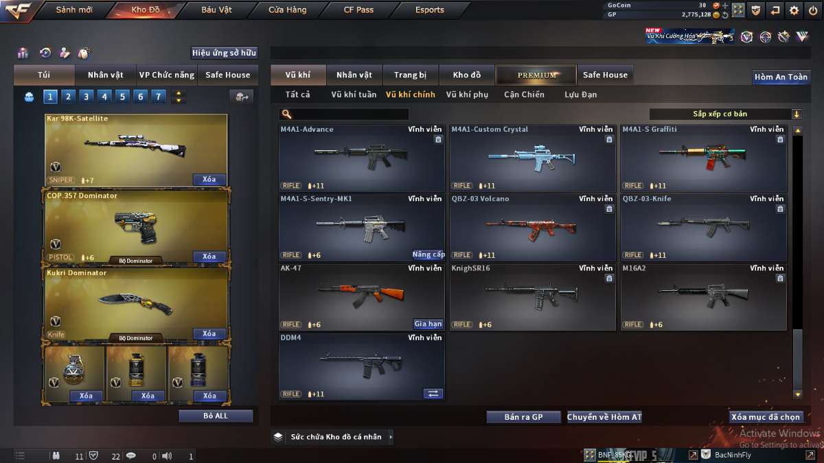 shop acc cf uy tin gia re